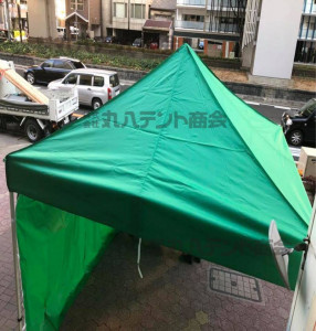 ワンタッチテント 緑